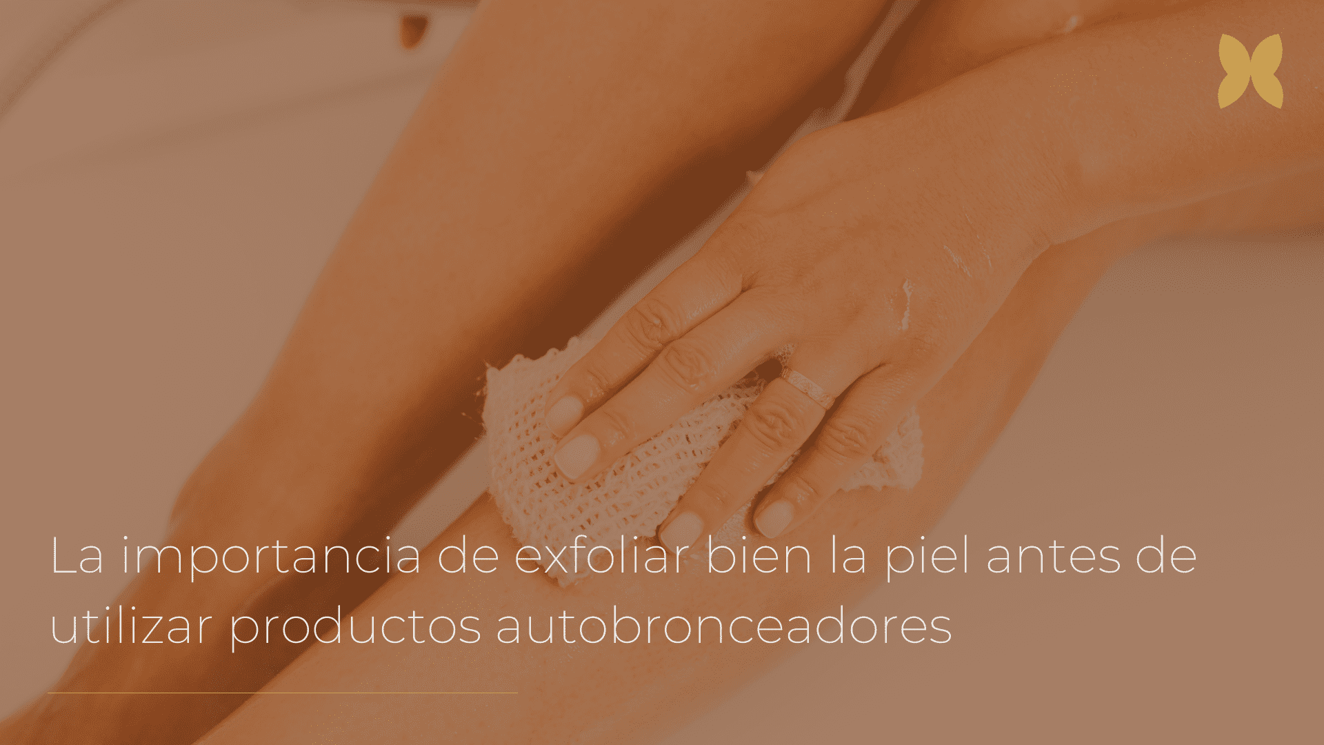 exfoliarse antes del autobronceador